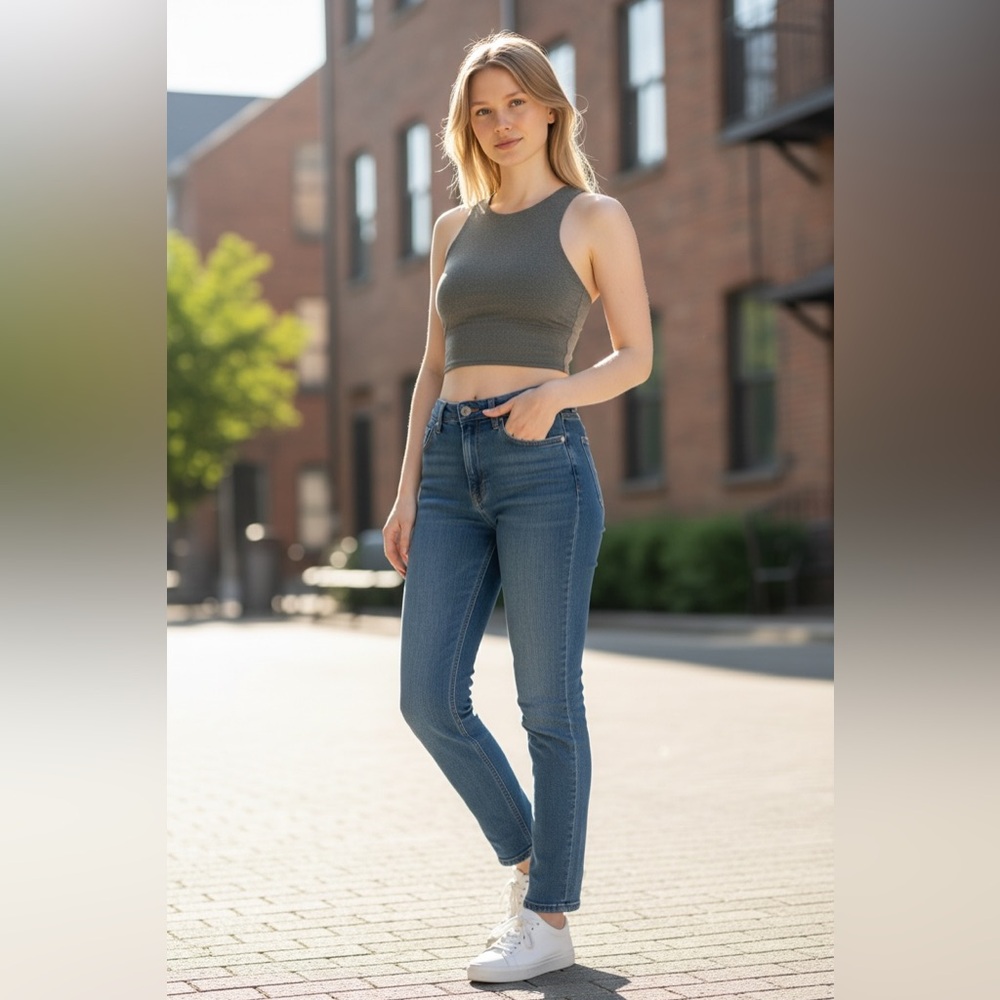 Athleta Conscious Crop built-in Bra